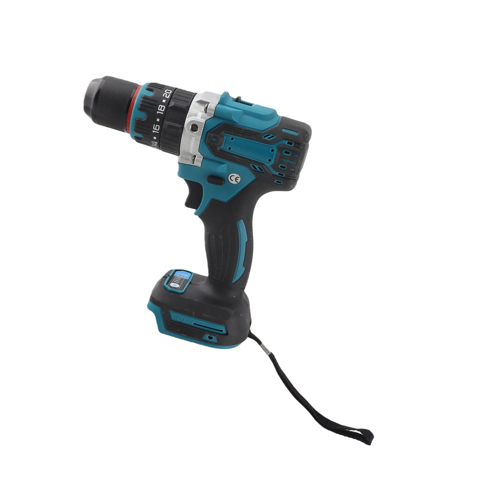 Suodoka 18V Brushless Cordless Impact Drill 1/2 inch (13 mm) Chuck 400 In-lbs Torsion Heavy Duty Electric Hammer Drill with Auxiliary Handle for Construction and Masonry