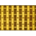 thumbnail image 1 of Ahgly Company Machine Washable Indoor Rectangle Abstract Yellow Contemporary Area Rugs, 6' x 9', 1 of 4