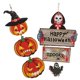 thumbnail image 3 of Letrero colgante estilo calabaza y fantasma XCF Halloween 2 piezas, 3 of 3