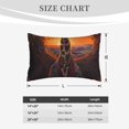 thumbnail image 4 of Pofeuu Tree Hollow Meditating Giraffe Print Polyester Microfiber Plush Pillowcases, Super Soft and Cozy Pillow Case Covers with Envelop Closure（Pillow core not included）-20"x30", 4 of 6