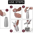 thumbnail image 3 of Cream Dispenser Replacement Nozzles Stainless Steel Nozzles Piping Nozzle Set For Cream, 3 of 5