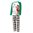 thumbnail image 4 of Meihuid Christmas Family Matching Pajamas Set Cute Santa Print Tops and Pants Pajama PJS Sets Sleepwear for Family, 4 of 10