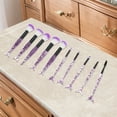 thumbnail image 5 of Unique Bargains 10 Pcs Mermaid Makeup Brush Set for Bathroom Purple Plastic Handle Nylon Hair, 5 of 5