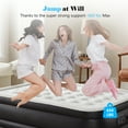 thumbnail image 3 of Queen Size 22" Air Mattress with Built-in Pump, Inflatable Bed for Camping & Guests, Blow up Indoor Airbed, 3 of 7