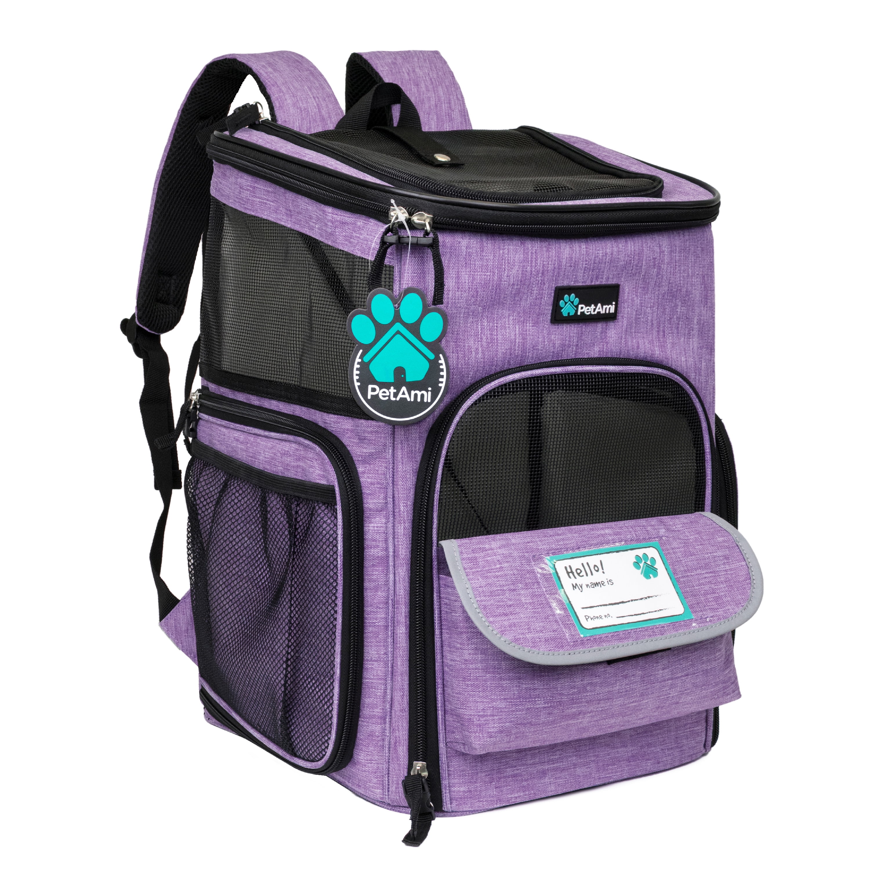 purple cat backpack