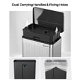thumbnail image 6 of 16 Gallon Stainless Steel Trash Can,60L Large Footstep Garbage Can with Removable Inner Bucket, Fits 20-Gallon Bags,Bin for Kitchen Office, 6 of 9