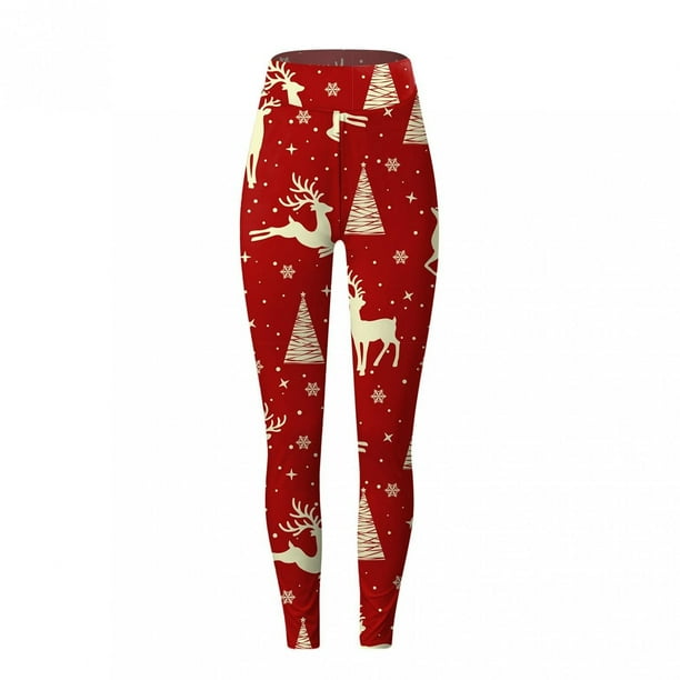 Walmart fleece shop christmas leggings