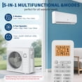 thumbnail image 2 of 28,000 BTU Dual Zone Ductless Mini Split Air Conditioner & Heat Pump – 20 SEER2 – 12000 + 18000 BTU – WiFi Enabled – Multi-Zone Wall Mounted AC System – 208-230V – No Copper Line Set – US Standard, 2 of 8