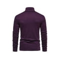 thumbnail image 3 of DYMADE Men Winter Basic Solid Long Sleeve Turtleneck Slim Fit Pullover T-Shirt, 3 of 3