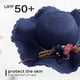 thumbnail image 3 of 56-58 cm circunferencia del sombrero protector solar de verano para mujer sombrero para el sol plegable sombrero de paja de flores, 3 of 5
