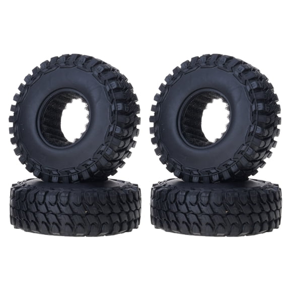 Rubber Tires Wheel Rock Tyre Mud Grapplers Tyre 4PCS Model Car Accessories of 1/24 Off-road Crawler SCX24 90081