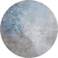 thumbnail image 2 of Addison Rugs Mayfield Premium Machine Washable Transitional Abstract Denim Round Rug, 8' x 8', 2 of 6