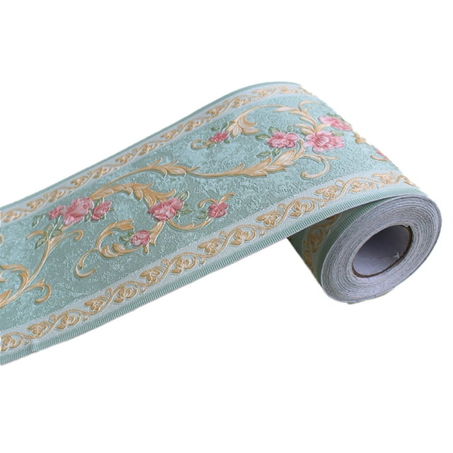 Cateissary Borde autoadhesivo elegante para paredes, despegable y pegable, cenefa de PVC 3D, bordes de papel tapiz Decoración del hogar tipo+5