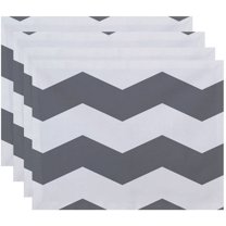 Simply Daisy 18" x 14" Geometric Decorative Placemats, Set of 4