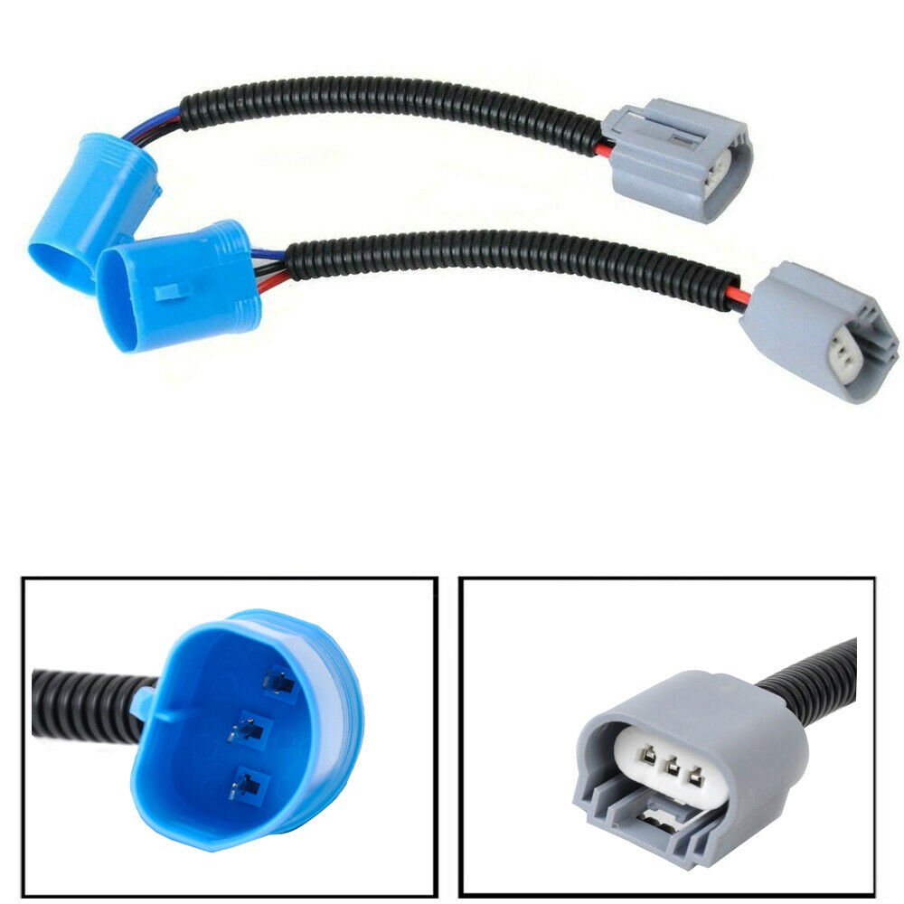 2X New Super Duty Headlight Conversion Harnesses Head Lamp For Ford