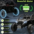 thumbnail image 2 of CazToi 24V 7 AH 4WD Battery Powered 2 Seater Ride On Car Off-Road Electric UTV with Remote for Kids, 2 of 7