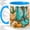 Blue, variant on Western Boots Accent Mug, 11oz Ceramic Coffee Cup for Fall Decor