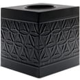 thumbnail image 2 of Autumn Alley Black Tissue Box Cover Square, Tissue Box Cover, Tissue Holders for Bathrooms, Bedroom, Kitc Shen with Embossed Pattern Tissue Holders Decorative, Rustic, Black, 2 of 7