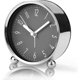 thumbnail image 1 of Non Ticking Alarm Clock,4\'Silent Bedside Analog Clock with Modern Gray Design Large Screen Table Clock, 1 of 5
