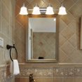thumbnail image 2 of Costway 4-Light Bath Light LED Brushed Nickel Vanity w/ Alabaster Glass Dimmable, 2 of 10