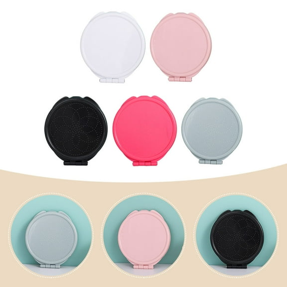 WHAMVOX  5 Pcs Mini Folding Mirror Compact Pocket for Women Travel Size Vanity