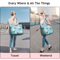 thumbnail image 5 of LightBlue Dinosaurs Eggs Palms Pattern Travel Tote Bags for Women Carry On,Large Weekender Bags for Women Travel,Multi Functional Duffle Bag for Work,Shopping,Sports, 5 of 5