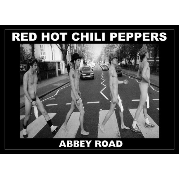 Red Hot Chili Peppers Abbey Rd Abbey Road Laminated & Framed Poster (36...