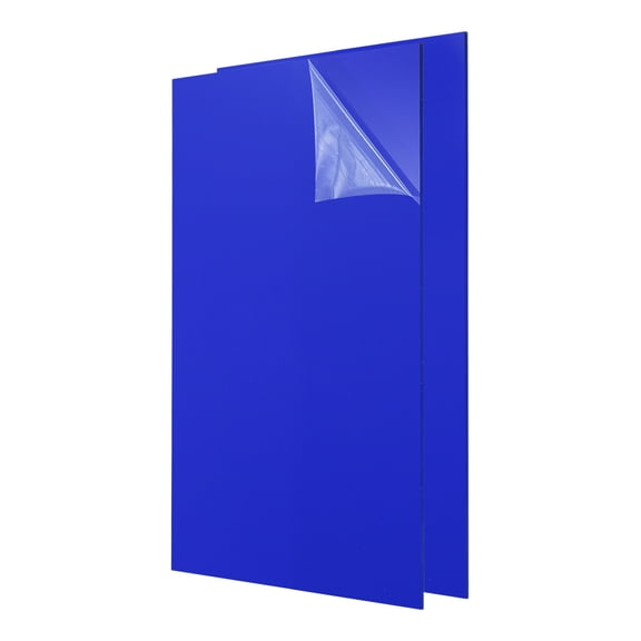 2Pcs Acrylic Sheets 12x8 Inch 1/8 Inch-3mm for Picture, Dark Blue