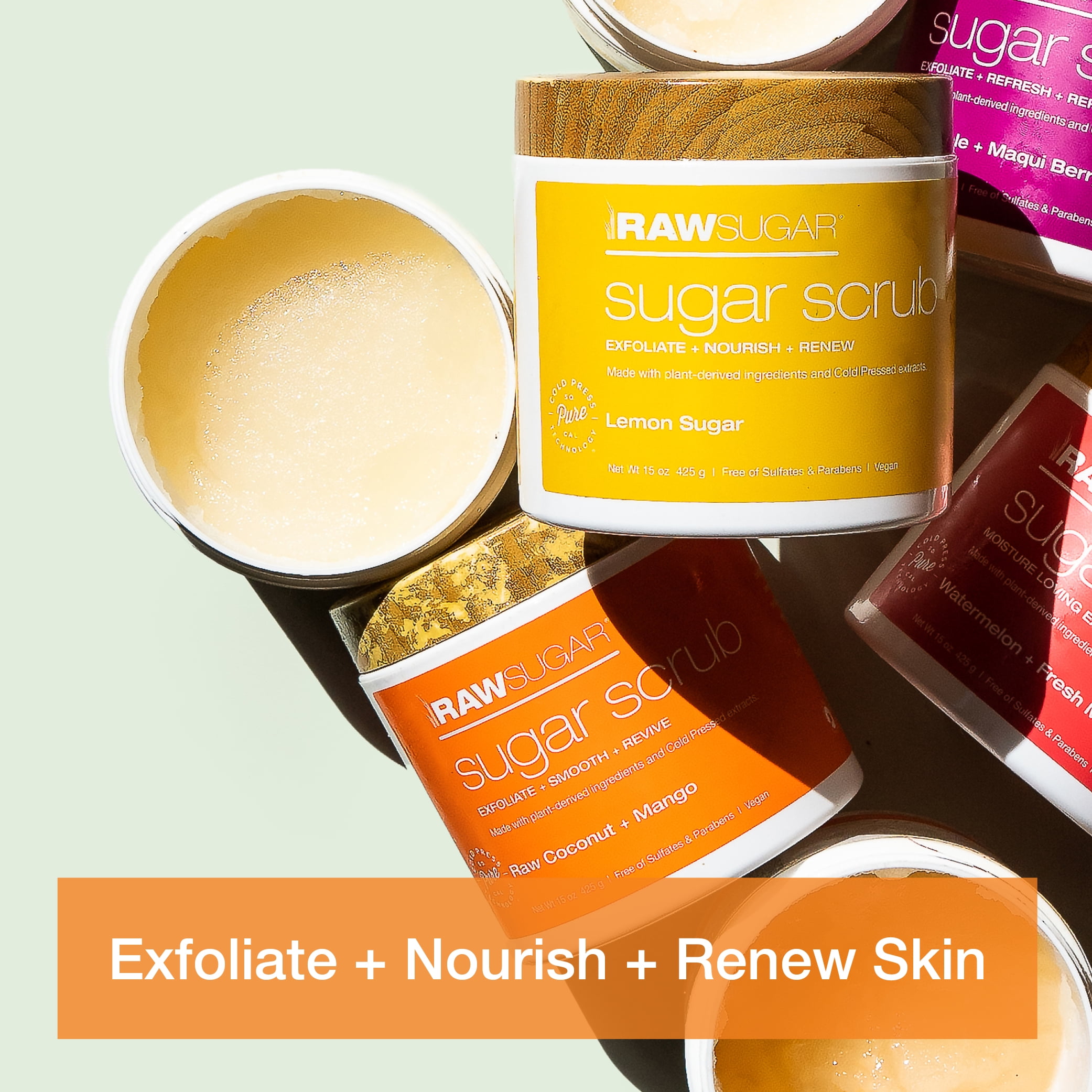 Raw sugar scrub outlet