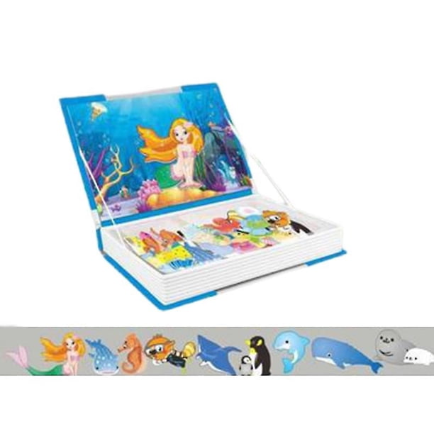 E Suministros de rompecabezas para niños, juguetes de juego de mesa portátiles multifuncionales