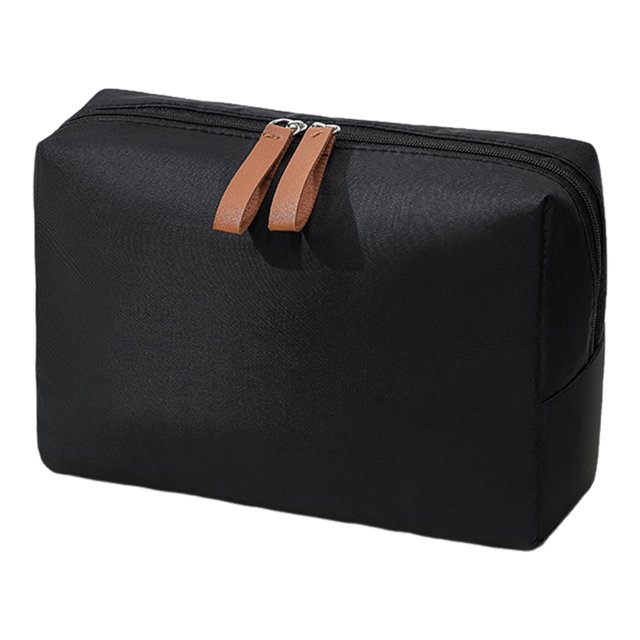 JIEMUCES Portable Storage Bag Makeup Organizer Zipper Closure Large Capacity Waterproof Travel Makeup Pouch for Women