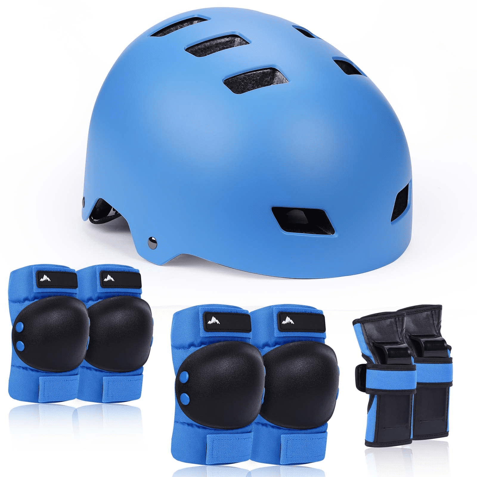 Apark Kids Bike Helmet Protective Gear Set Age 3-15 years Knee Pads Elbow Pads Wrist Guards and Adjustable Skateboard Helmets for Scooter Cycling Roller Skating Boys Girls Child