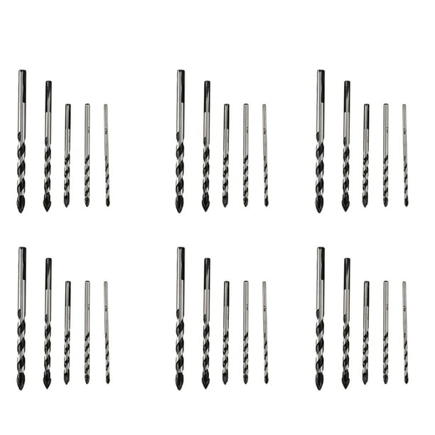 Juego de Brocas de Carburo de Tungsteno Multiusos de 30 Piezas para Baldosas de Cerámica de Porcelana, Concreto, Ladrillo, Vidrio, Mampostería Plástica y Madera