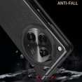 thumbnail image 5 of ELEHOLD Leather Case for OnePlus Open 2023,Lychee Texture Leather Hybrid PC Shockproof Protective Slim Lightweight All-inclusive Protection Cover for OnePlus Open, Black, 5 of 6
