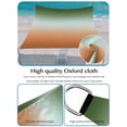 thumbnail image 4 of Gradient Sage Green Sun Shade Sail 12' x 16', Modern Minimalist Green Orange Ocean Beach Rectangle Outdoor Sunshade Canopy, Waterproof UV Block Patio Covers for Garden Yard Beach, 4 of 9