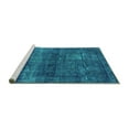 thumbnail image 2 of Ahgly Company Machine Washable Indoor Rectangle Persian Turquoise Blue Bohemian Area Rugs, 2' x 5', 2 of 4