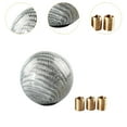 thumbnail image 6 of lacooooppia Auto Gear Shifter Knob Gear Shifting Handle Round Ball Easy to Install Carbon Fiber with Screws Auto Modified for Vehicle, 6 of 8