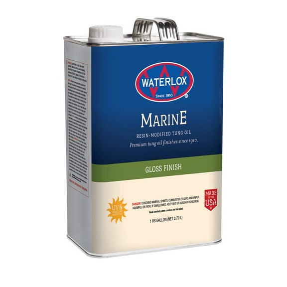 Waterlox High-Gloss Clear Oil-Based Wood Finish 1 qt