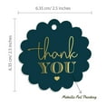 thumbnail image 6 of Inkdotpot Pack Of 100 Real Gold Foil Paper Tags Thank You Bridal Shower Favor Hang Tags, 6 of 7
