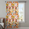 thumbnail image 4 of Spring Flowers Sheer Curtains 63 Inches Long, Floral Daisy Poppy Plants Rustic Light Filering Curtains, Breathable Simi Curtain Privacy Drapes for Living Room Bedroom Lightweight Window Treatment, 4 of 9