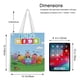 thumbnail image 5 of Bichikids Bolso de tela con estampado de lienzo para mujer, bolsa de compras reutilizable y estética, con cremallera interior, regalo para mujer,40*45cm., 5 of 6