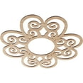 thumbnail image 2 of 26"OD x 8 7/8"ID x 1/4"T Cohen Wood Fretwork Pierced Ceiling Medallion, Alder, 2 of 3
