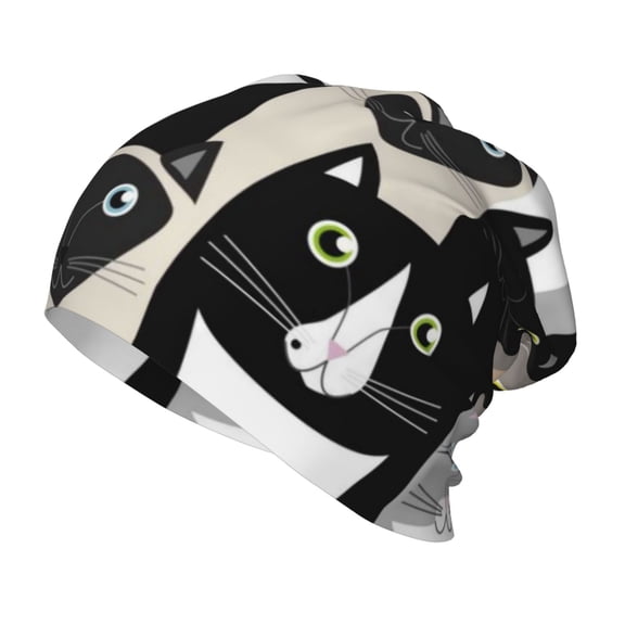 Rateoe Colors Cats Kids Beanie Warm Knit Beanie Hats Boys Girls Winter Hat Soft Slouchy Hats for Kids