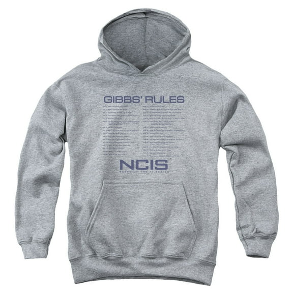 Ncis - Gibbs Rules - Youth Hooded Sweatshirt - Medium