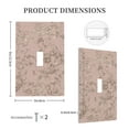 thumbnail image 5 of Zufioo Rose Gold Marble Texture Print Switch Wall Plate, Dustproof and Heat-resistant Decorative Wall Switch Cover, Suitable for Residential and Commercial Areas-Mid-size, 5 of 8