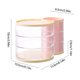 thumbnail image 4 of Organizador de caja de almacenamiento Powder Puff | Soporte de maquillaje giratorio de 3 compartimentos para brochas de lápiz labial | Estuche cosmético plegable de plástico a prueba de polvo, 4 of 7