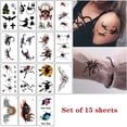 thumbnail image 1 of Tatuaje De Cicatriz De Halloween, Tatuaje Temporal De Cosplay, Pegatinas De Tatuaje Impermeables Para Heridas Para Cara, Brazos, Piernas Scienceny HA046234-01, 1 of 5