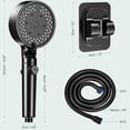 thumbnail image 2 of EIIEHX Shower Head, Booster Shower Head, Handheld High Pressure RV Water Saving Switch, Removable Handheld Shower Set with Stand, 2 of 8