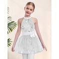 thumbnail image 5 of inlzdz Girls Sparkly Sequins Sleeveless Ballet Dance Dress Princess Party Ballerina Tutu Skirt Leotard White 12, 5 of 7