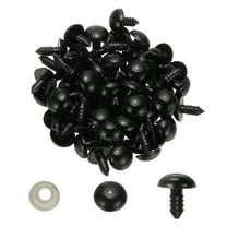 Uxcell 16mm Safety Eyes, 150 Set Plastic Craft Eyes with Washers for Stuffed Animals DIY Craft